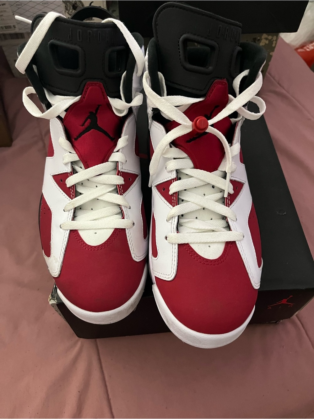 Jordan Kids' Retro Basketball Sneakers - Red, White & Black